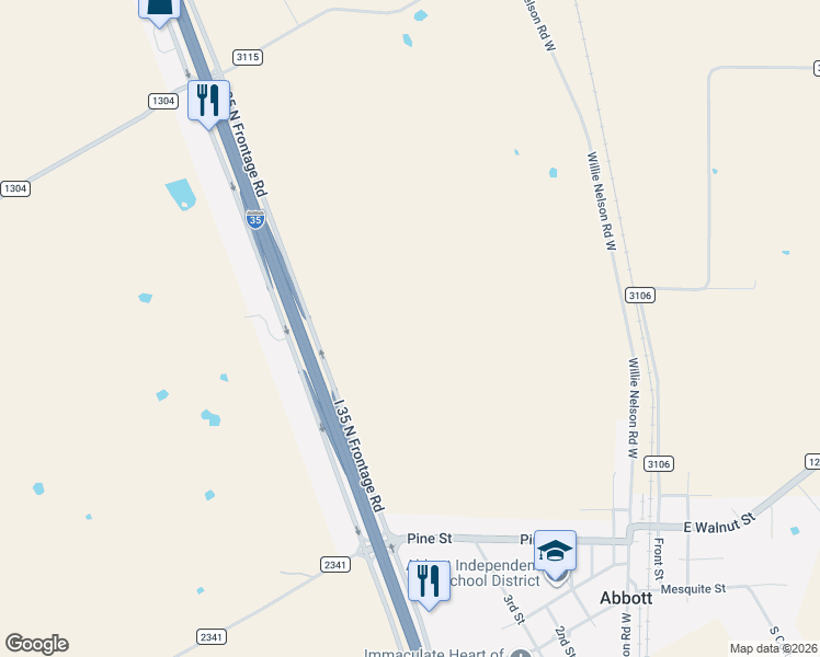 map of restaurants, bars, coffee shops, grocery stores, and more near in Abbott