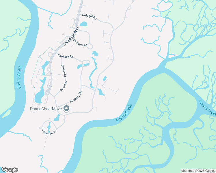 map of restaurants, bars, coffee shops, grocery stores, and more near 8 Salt Meadow Court in Savannah
