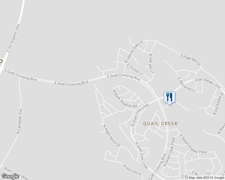 map of restaurants, bars, coffee shops, grocery stores, and more near 1537 North Bank Swallow Road in Green Valley