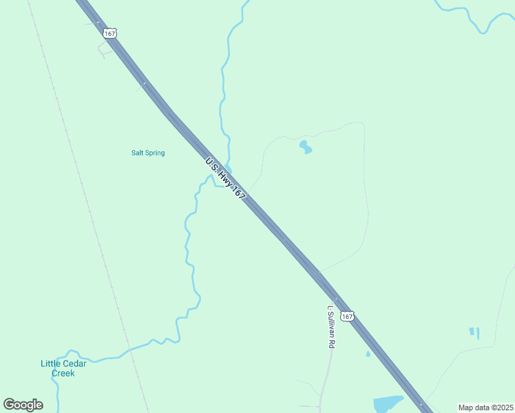 map of restaurants, bars, coffee shops, grocery stores, and more near U.S. 167 in Winnfield