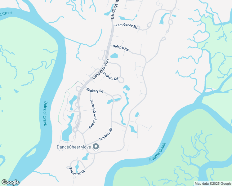 map of restaurants, bars, coffee shops, grocery stores, and more near 4 Half Penny Circle in Savannah