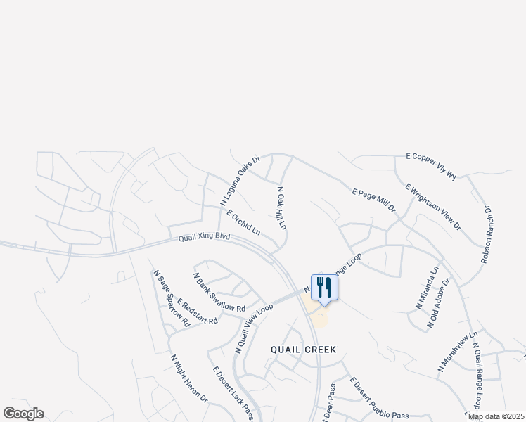 map of restaurants, bars, coffee shops, grocery stores, and more near 2009 East Oak Hill Place in Green Valley