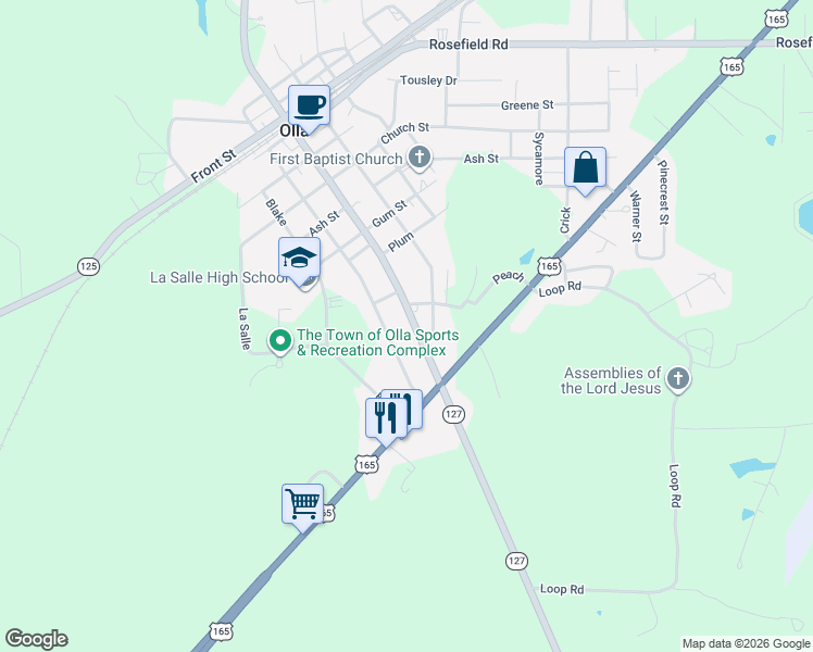 map of restaurants, bars, coffee shops, grocery stores, and more near 700-798 Central Avenue in Olla