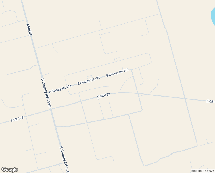 map of restaurants, bars, coffee shops, grocery stores, and more near 3410 East County Road 171 in Midland