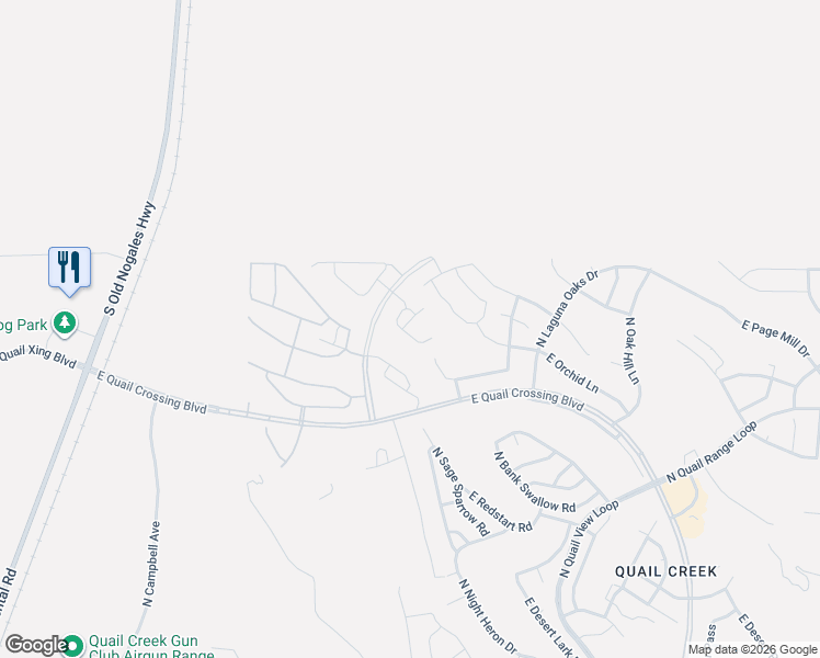 map of restaurants, bars, coffee shops, grocery stores, and more near 1852 North Riposte Drive in Green Valley