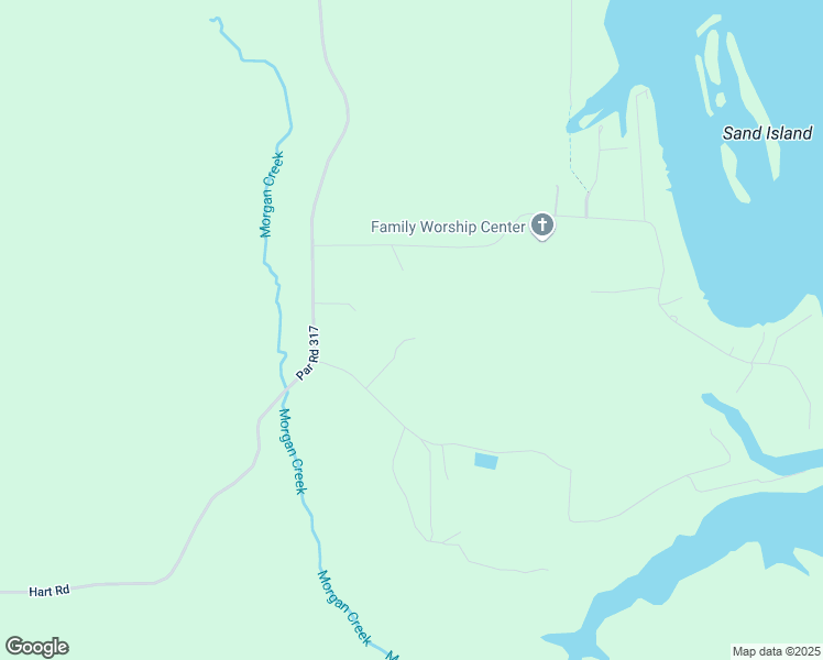 map of restaurants, bars, coffee shops, grocery stores, and more near 184 Sandy Point Road in Campti