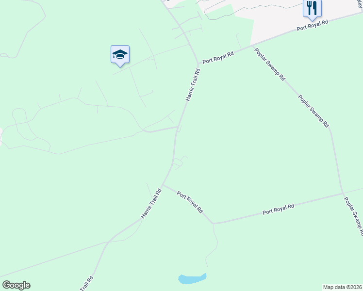 map of restaurants, bars, coffee shops, grocery stores, and more near 1689 Port Royal Road in Richmond Hill