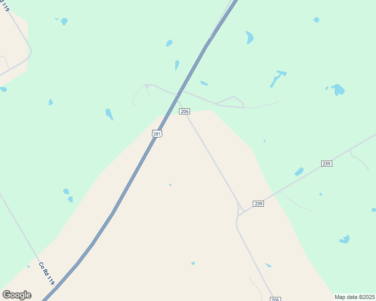 map of restaurants, bars, coffee shops, grocery stores, and more near 338 County Road 206 in Hico
