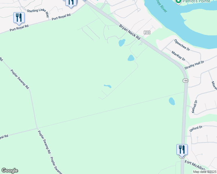 map of restaurants, bars, coffee shops, grocery stores, and more near 560 Charlies Road in Richmond Hill