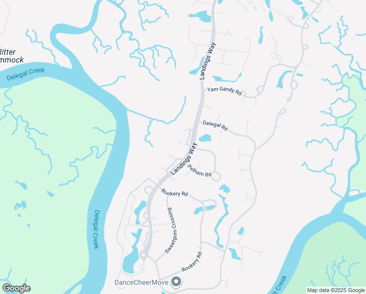 map of restaurants, bars, coffee shops, grocery stores, and more near 1 Landings Way in Savannah