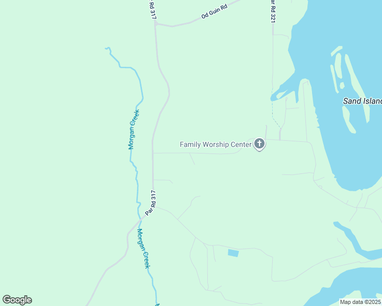 map of restaurants, bars, coffee shops, grocery stores, and more near 184 Sandy Point Road in Campti
