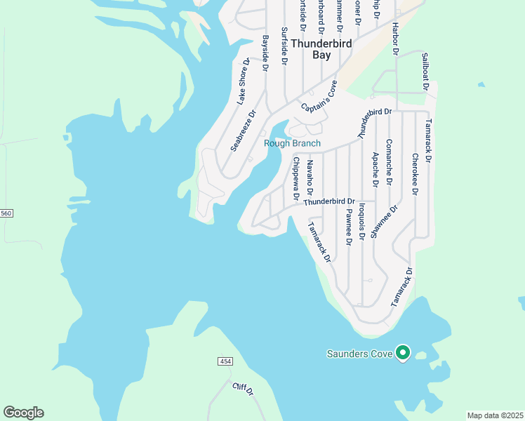 map of restaurants, bars, coffee shops, grocery stores, and more near 4790 Thunderbird Drive in May