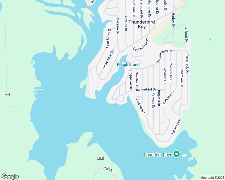 map of restaurants, bars, coffee shops, grocery stores, and more near 4790 Thunderbird Drive in May