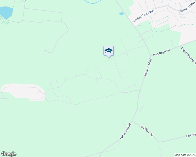 map of restaurants, bars, coffee shops, grocery stores, and more near Waybridge Way in Bryan County