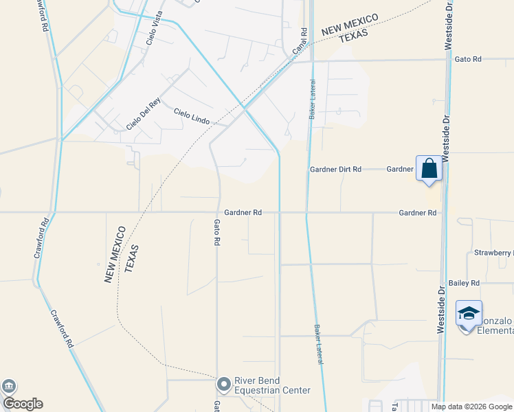 map of restaurants, bars, coffee shops, grocery stores, and more near 1067 Gardner Road in El Paso
