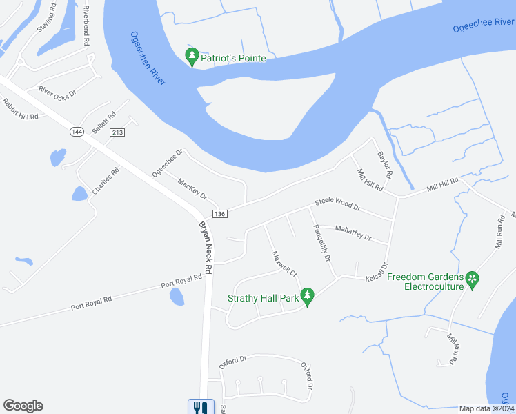 map of restaurants, bars, coffee shops, grocery stores, and more near 200 Strathy Hall Drive in Richmond Hill