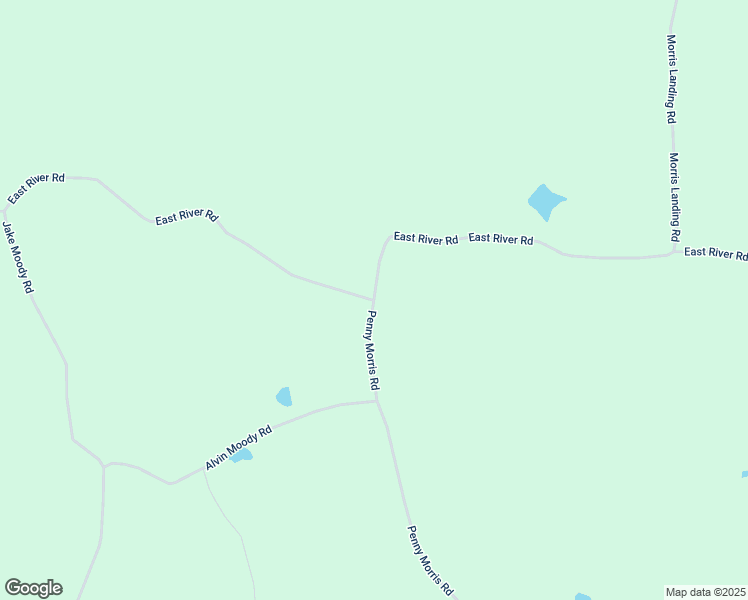 map of restaurants, bars, coffee shops, grocery stores, and more near East River Road in Appling County