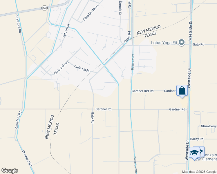 map of restaurants, bars, coffee shops, grocery stores, and more near 6750 Gato Road in El Paso