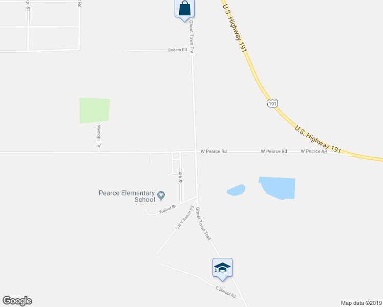 map of restaurants, bars, coffee shops, grocery stores, and more near 905 Ghost Town Trail in Cochise County