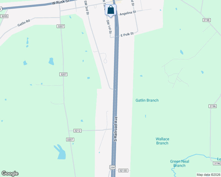 map of restaurants, bars, coffee shops, grocery stores, and more near 301 Northwest 3rd Street in Mount Enterprise