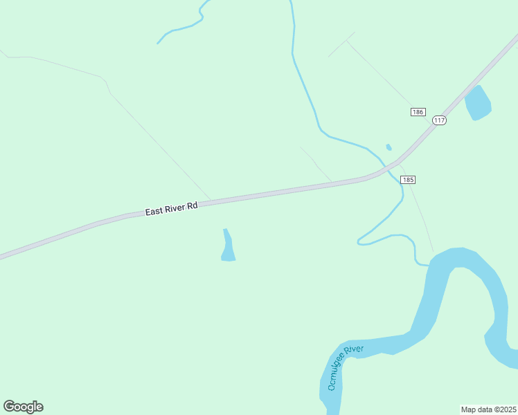 map of restaurants, bars, coffee shops, grocery stores, and more near 3439 East River Road in Lumber City