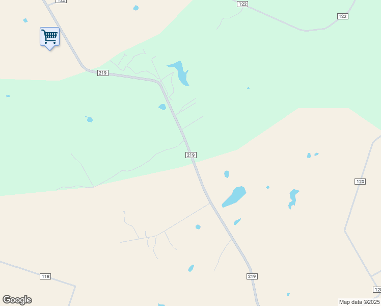 map of restaurants, bars, coffee shops, grocery stores, and more near 3460 Farm to Market Road 219 in Carlton