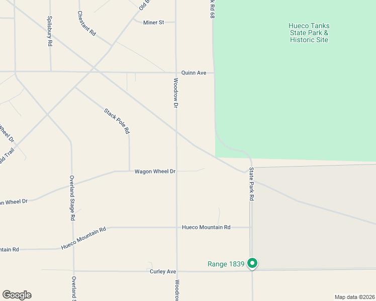 map of restaurants, bars, coffee shops, grocery stores, and more near 6910 Woodrow Drive in El Paso