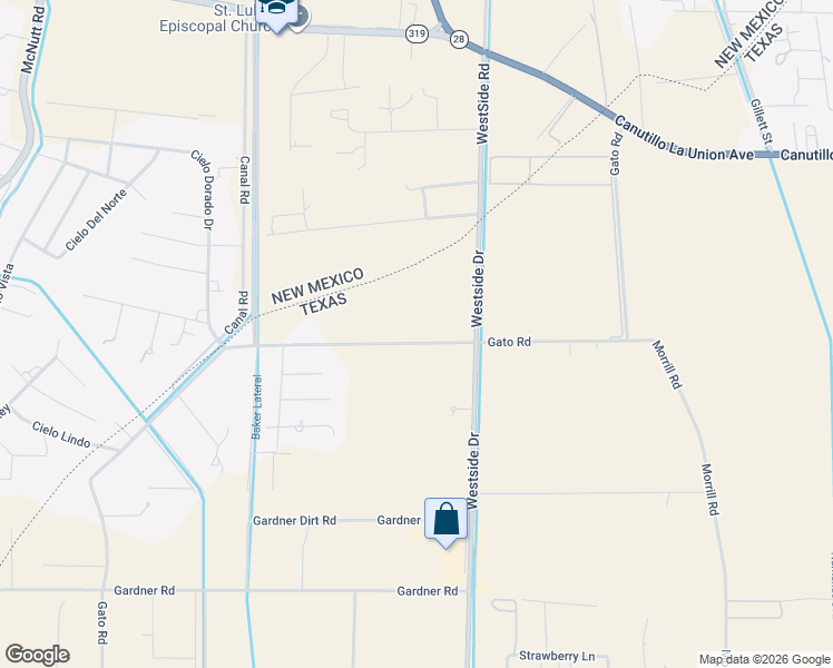 map of restaurants, bars, coffee shops, grocery stores, and more near 895 Gato Road in El Paso