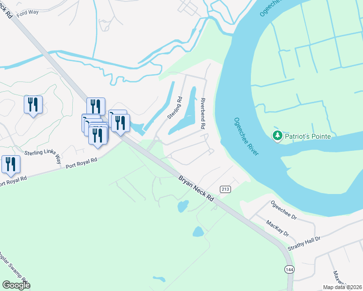 map of restaurants, bars, coffee shops, grocery stores, and more near 304 River Oaks Drive in Richmond Hill
