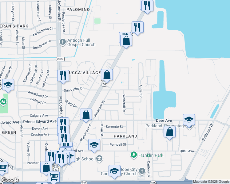 map of restaurants, bars, coffee shops, grocery stores, and more near 10272 Valle Del Sol Drive in El Paso