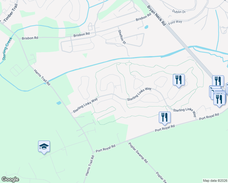 map of restaurants, bars, coffee shops, grocery stores, and more near 96 Hogan Drive in Richmond Hill