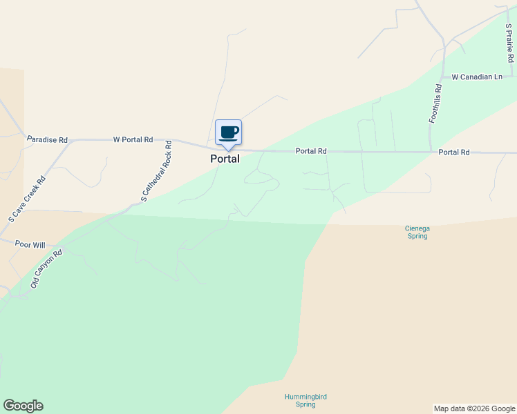map of restaurants, bars, coffee shops, grocery stores, and more near 2411 South Wandervogel Way in Portal