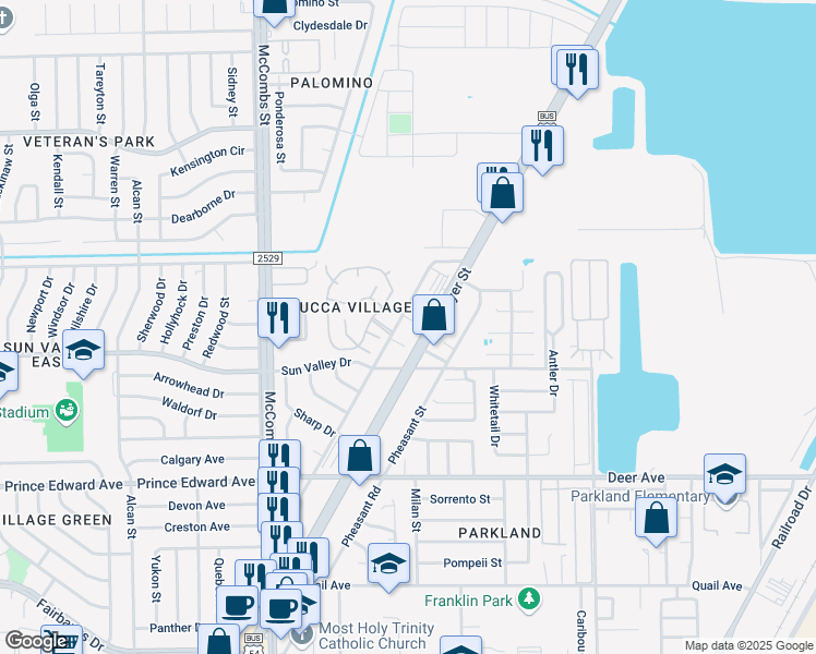 map of restaurants, bars, coffee shops, grocery stores, and more near 10308 U.S. 54 Business in El Paso