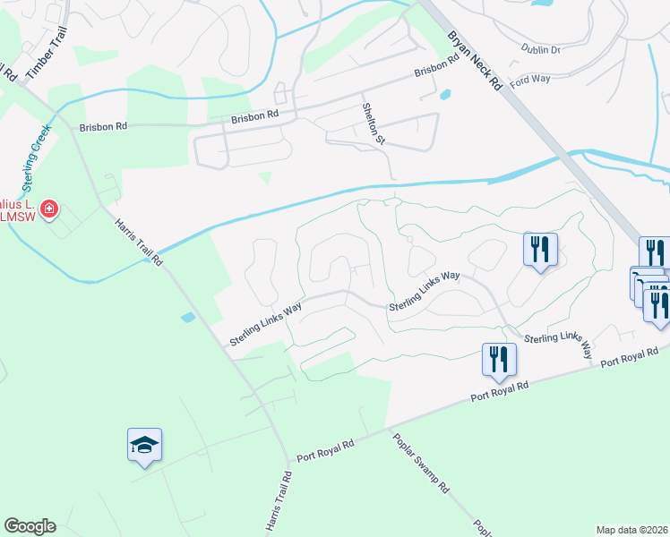map of restaurants, bars, coffee shops, grocery stores, and more near 138 Hogan Drive in Richmond Hill