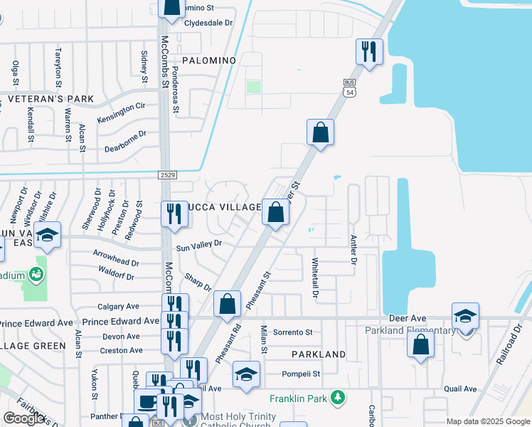 map of restaurants, bars, coffee shops, grocery stores, and more near 10350 Grouse Road in El Paso