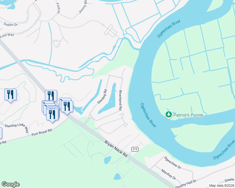 map of restaurants, bars, coffee shops, grocery stores, and more near 397 Riverbend Road in Richmond Hill