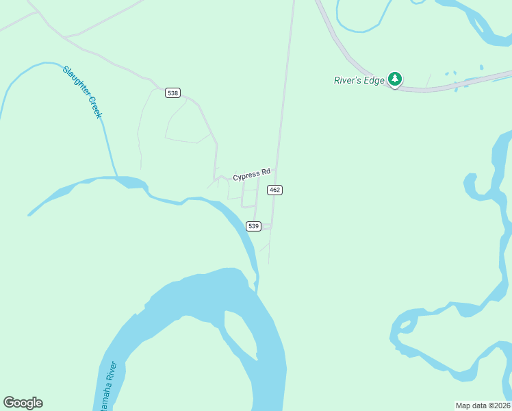 map of restaurants, bars, coffee shops, grocery stores, and more near County Road 539 in Tattnall County