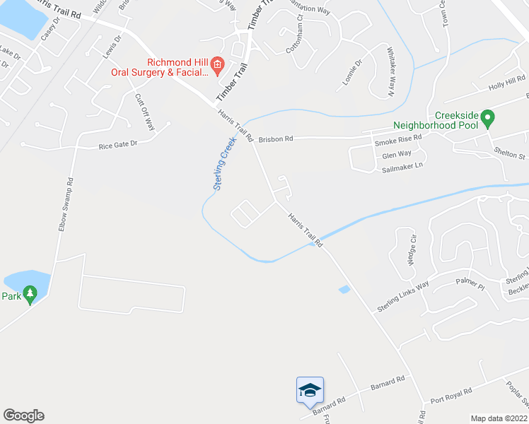 map of restaurants, bars, coffee shops, grocery stores, and more near 55 Cypress Point Drive in Richmond Hill