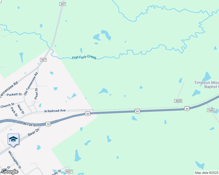 map of restaurants, bars, coffee shops, grocery stores, and more near 997 U.S. 59 in Timpson