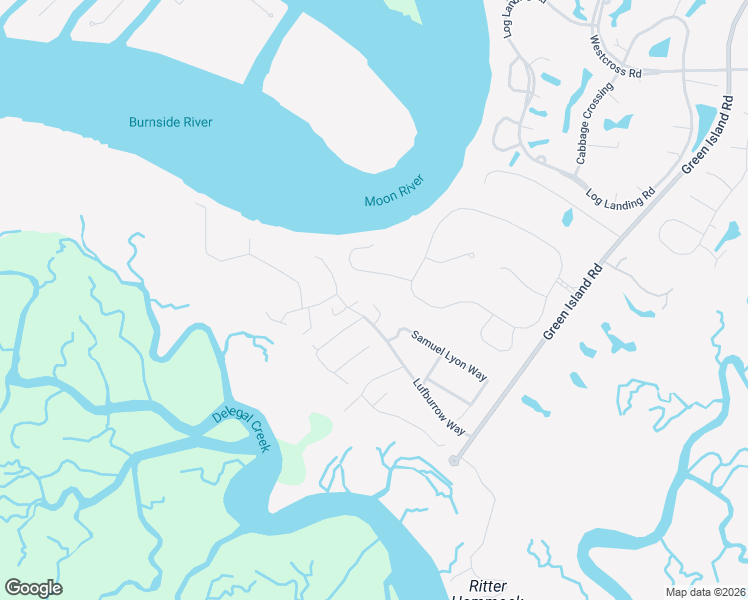 map of restaurants, bars, coffee shops, grocery stores, and more near 9 Doctor Louis Way in Savannah