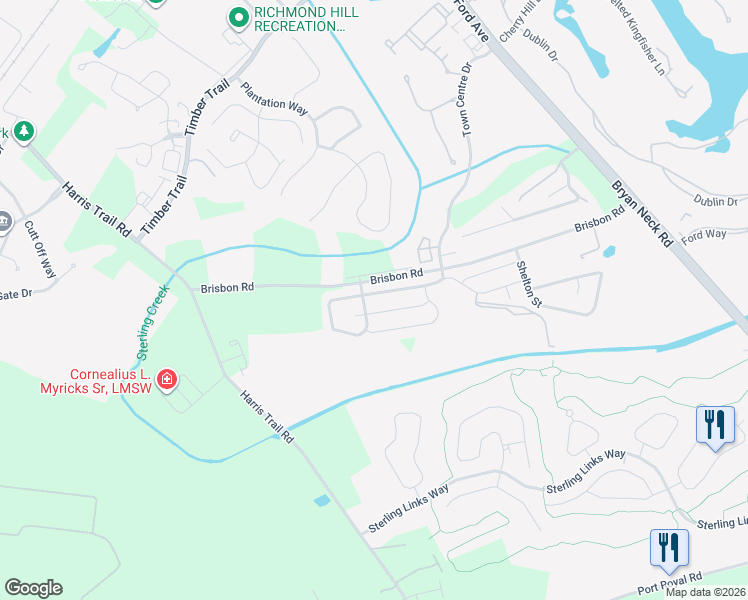 map of restaurants, bars, coffee shops, grocery stores, and more near 90 Glen Way in Richmond Hill