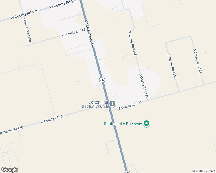 map of restaurants, bars, coffee shops, grocery stores, and more near 6101 North State Highway 349 in Midland