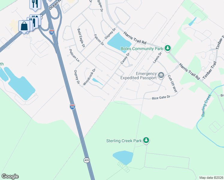 map of restaurants, bars, coffee shops, grocery stores, and more near 81 Egrets Nest Lane in Richmond Hill