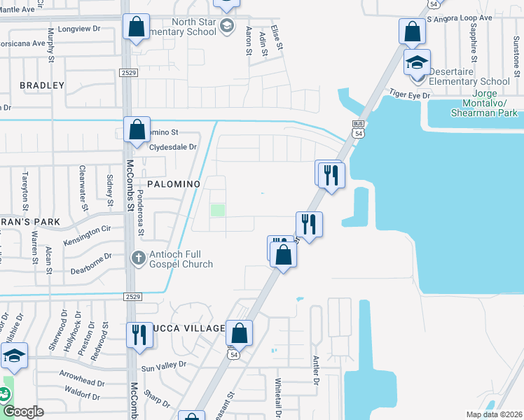 map of restaurants, bars, coffee shops, grocery stores, and more near 6016 Ameen Drive in El Paso