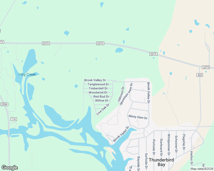 map of restaurants, bars, coffee shops, grocery stores, and more near 2101 Tanglewood Drive in May