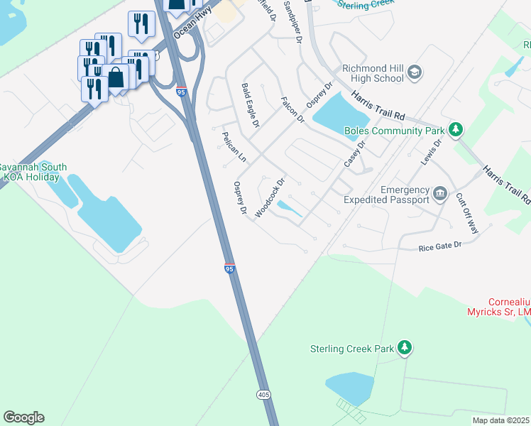 map of restaurants, bars, coffee shops, grocery stores, and more near 12 Whippoorwill Lane East in Richmond Hill
