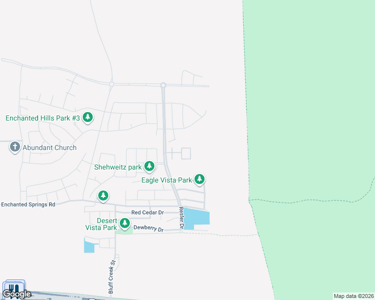 map of restaurants, bars, coffee shops, grocery stores, and more near 2309 Rory Way in El Paso