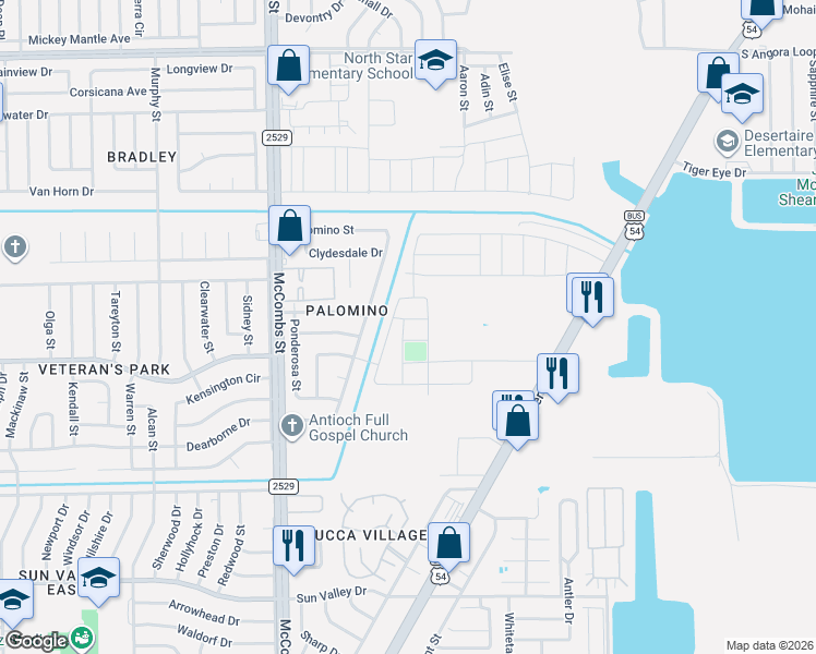 map of restaurants, bars, coffee shops, grocery stores, and more near 10501 Hidden Villas Street in El Paso