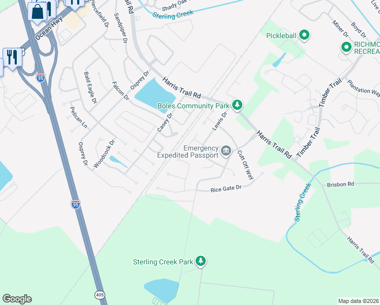 map of restaurants, bars, coffee shops, grocery stores, and more near 38 Ryan Dr in Richmond Hill