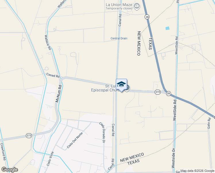 map of restaurants, bars, coffee shops, grocery stores, and more near 7118-7520 McNutt Road in Anthony